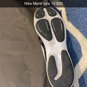 Mens Black and White Nike Running Shoes